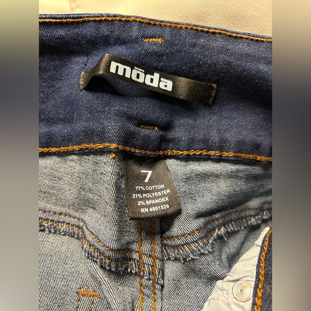 NWOT Moda xpress skinny jean’s dark blue size 7